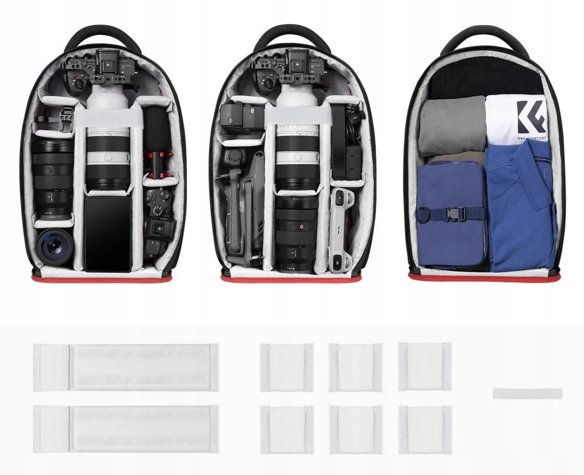 Plecak fotograficzny K&F Concept 18L na aparat, drona i laptop